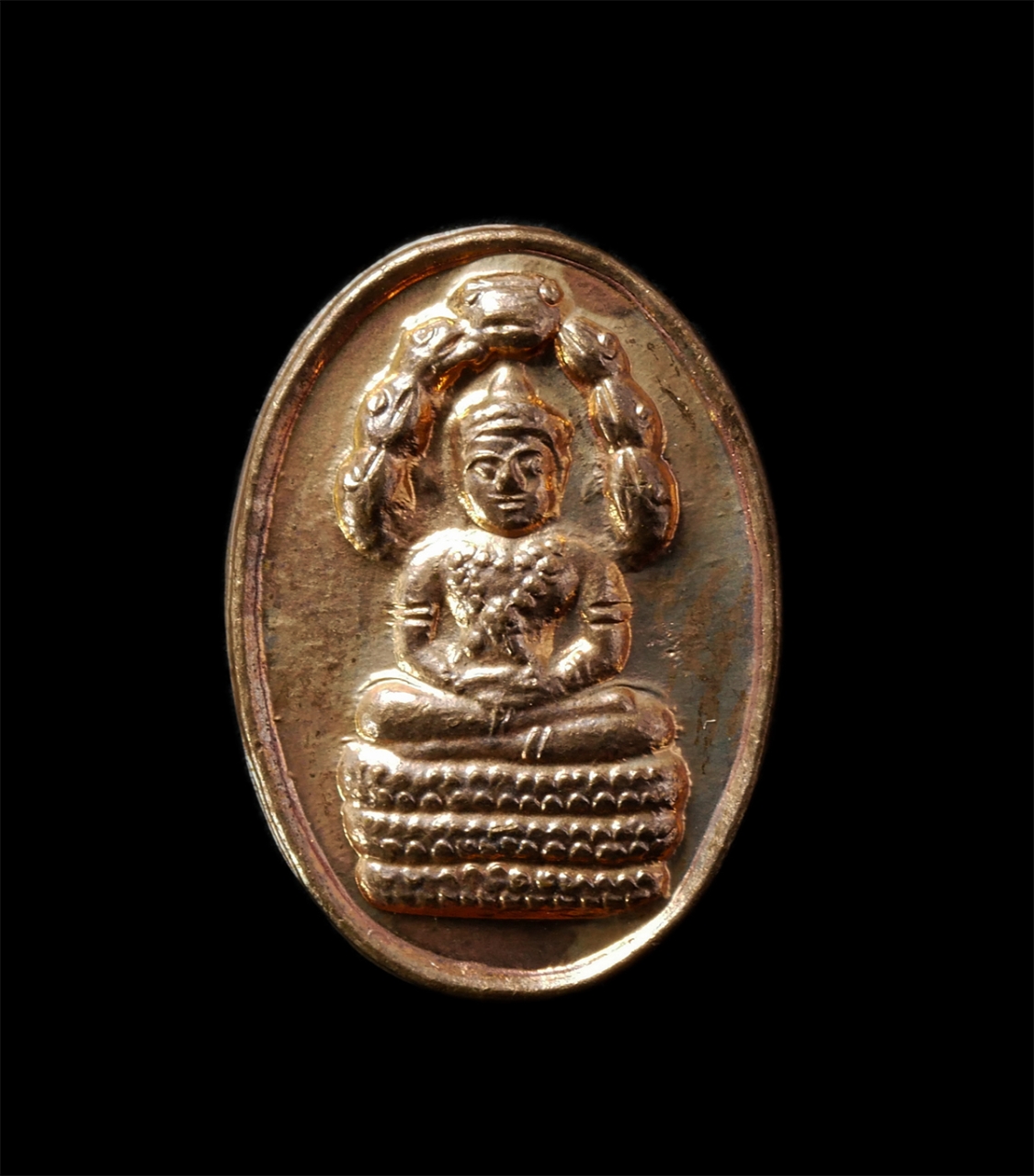 2569-02-09 (95)p.jpg - พระนาคปรกใบมะขาม รุ่นพิเศษ หลวงพ่อบุญ สุสมโณ(พระครูสุทธิวัตรสุนทร) วัดบ้านนา อ.แกลง จ.ระยอง อายุ 96 ปี พ.ศ.2543 หลังยันต์ตรีนิสิงเห เหรียญเนื้อทองแดง  [..] | https://kamulet.in.th